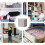 Underbed Storage Baskets Portable with Handles for Bedding, Pillows and Clothes, Space Saving Storage Solution Grande 2