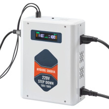 Transformador de Tensão - DUOKU - HYDXOG-3000VA - 3000 VA - Tomada Americana Dupla - Tela LCD