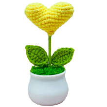 Fiori artificiali all'uncinetto, tulipani lavorati a maglia a mano dal design squisito per uso interno ed esterno, un tocco stravagante per