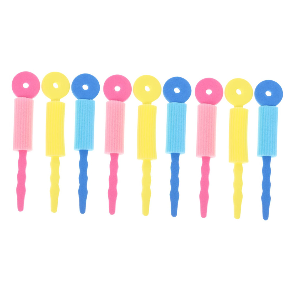 9pcs Sponge Hair Rollers Heatless Curlers for Long Hair Soft Overnight Styling Lightweight