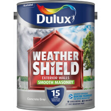 Dulux - Weathershield Smooth Masonry Paint 5L - Concrete Grey