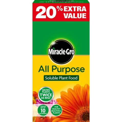 Miracle-Gro All Purpose Soluble Plant Food 1.2 kg Grows Bigger Healthier Plants