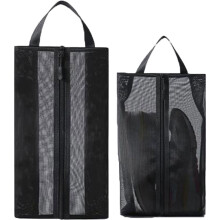 Portable & Reusable Travel Shoe Bags, Water Resistant Dustproof Shoe Storage Pouches With Zipper, Perfect For Slippers, Sneakers, Golf Shoes, Feat