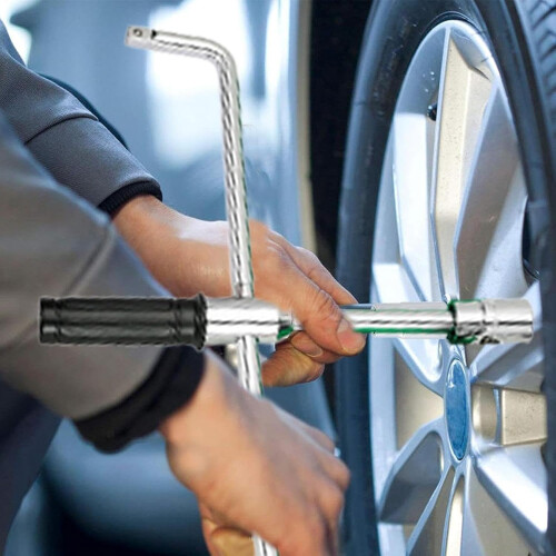 Heavy Duty Wheel Lug Wrench Set with Multiple Socket Sizes for Quick Tire Change and Auto 1