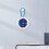 Blue Stylish Functional Dashboard Thermometer Multifunctional Temperature Display Gauge 3