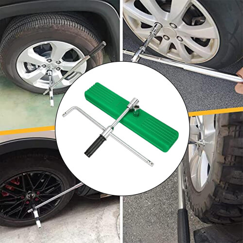 Telescoping Lug Wrench with Adjustable Design, Four Socket Sizes and Case for Car and Motorcycle 2
