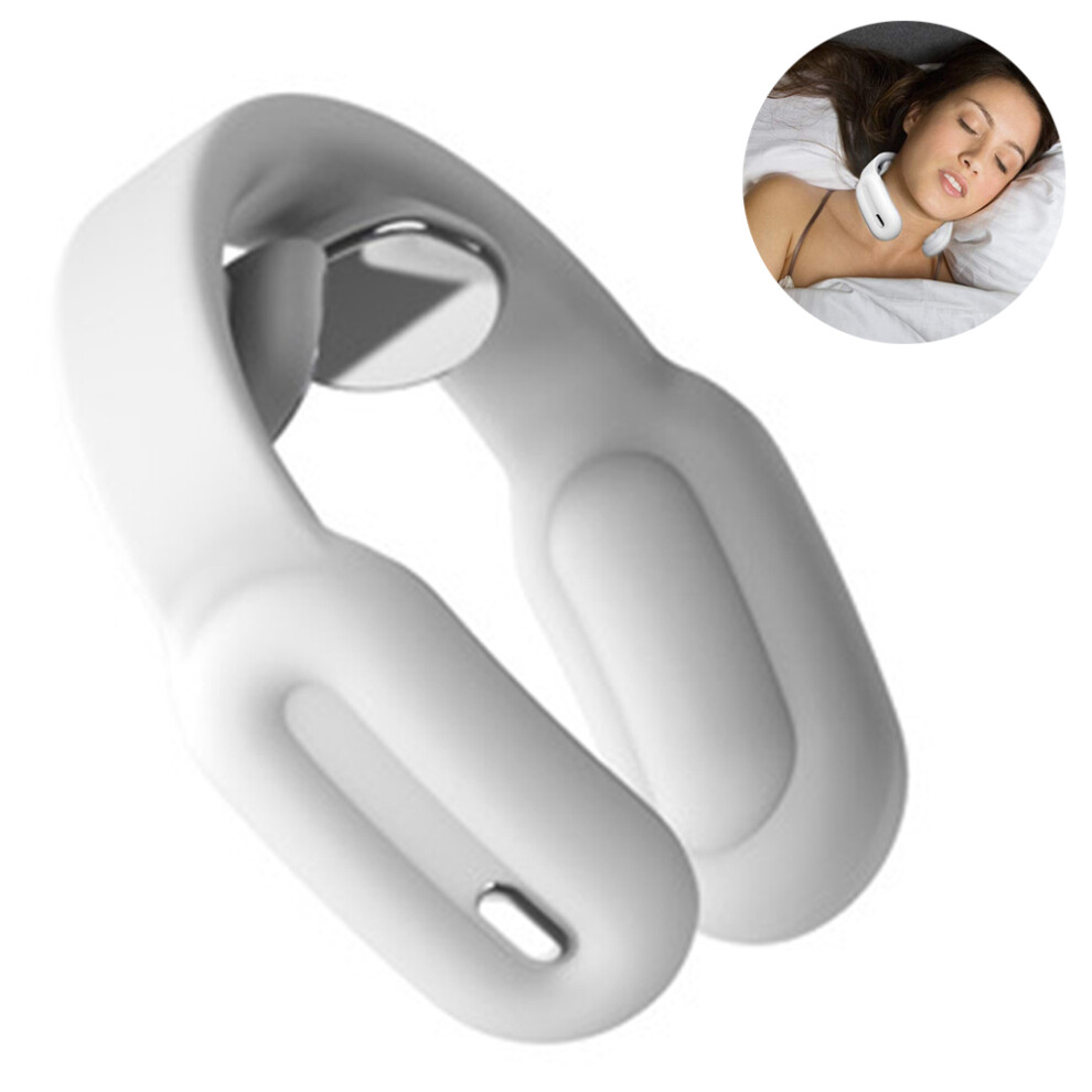Neck Massager, Portable Cordless Pulse Massage for Deep Tissue, Improves Blood Circulation & Sleep Quality with Heat Function, Skin-friendly