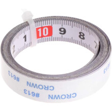 Adhesive Backed Tape Measure, Easy to Trim Left to Right Reading Steel Tape for Workbench (3M)