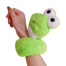 Anneaux à main en coton PP, Bracelet à pression pour-Vert