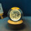 Solar System Crystal Balls Night Light with Wood Base-Moon 7