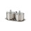 Pots d'assaisonnement élégants-Argent Deux pots d'assaisonnement 1