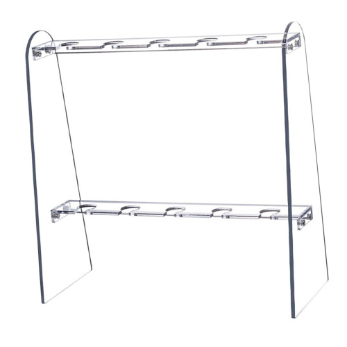 Study Acrylic Champagne Glass Holder Stand 2 Tiered Display Rack