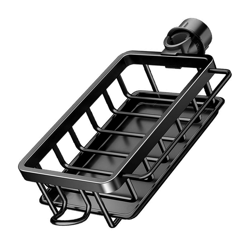 Multifunctional Rustproof Sink Caddy Holder With Drip Tray - Black 4971368879590
