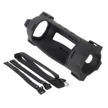 Silicone Protective Case For Portable Speakers Shockproof Shell Travel Case With Shoulder Strap Black