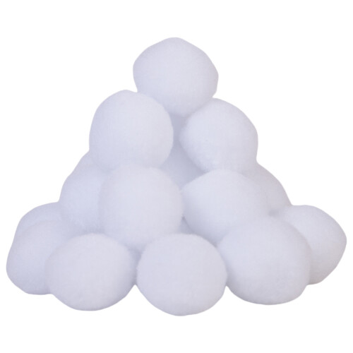 100 Stück imitierte Schneebälle, 6 cm, tragbare und sichere
