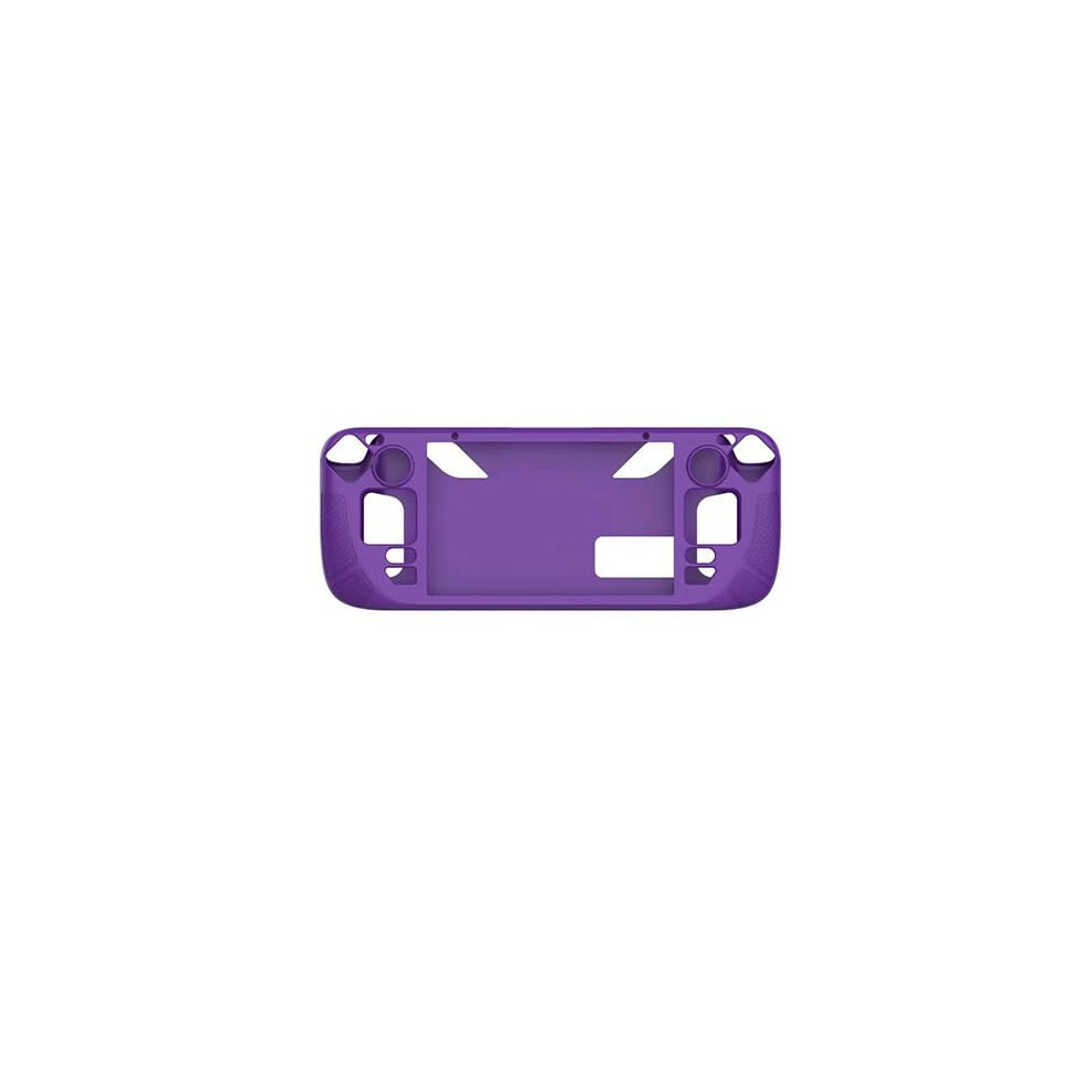 Case With Ergonomic Grip And Kickstand, Shockproof Silicone Cover For Steam Deck Purple 9189345149702