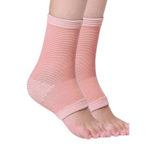 Ankle Brace Compression Ankle Sock For Kids Pink Youth Size Breathable Fabric Sports Football Basketball Gymnastics