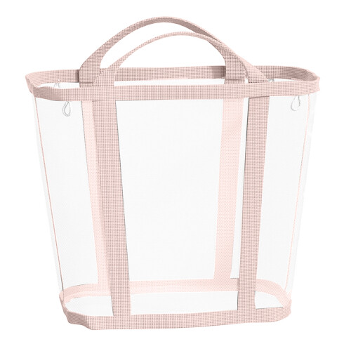 Panier à linge en mailles pliables robustes, pour usage-Rose XL