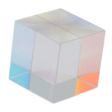 K9 Crystal Prism, Optical Glass Cube for Decorative Light Spectrum, Innovative Photography Props Prism for Rainbow Effects (2.5x2.5cm)