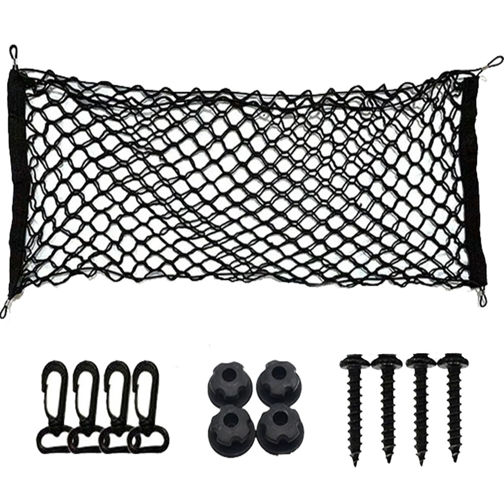 Car Cargo Net Stretchable Elastic Mesh With Hooks For Suv And Vehicle Trunk Storage Organizer 9412369340375