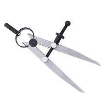 Adjustable precision compass for accurate markings and spacing in craft applications and technical drawing, radius