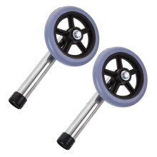 Walker Wheels Replacement Silent Smooth Durable Front Wheels for Walkers  Load Capacity for Elderly