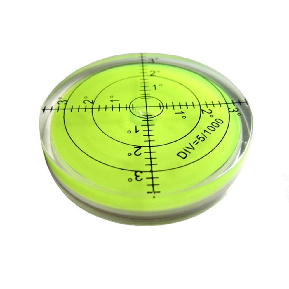 Precision Horizontal Bubble Acrylic Case Bullseye Spirit Level For Tribrachs, 60Mm Green, 60X12mm, Accuracy 15'/2 9426802402148
