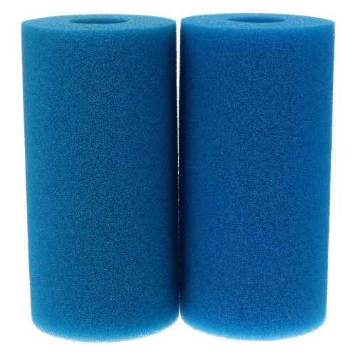6Stk Pool Filter Austauschbar Waschbar Blau