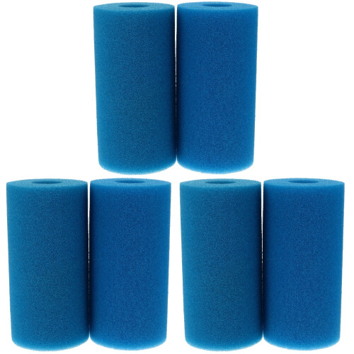 6Stk Pool Filter Austauschbar Waschbar Blau 1
