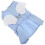 3Stk Haustierkleid Hundeveste Himmelblau 2
