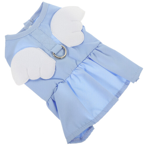 3Stk Haustierkleid Hundeveste Himmelblau 1