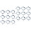 200Stk Metall Ringe Strap Clips Für Feste 4