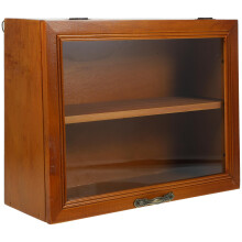 Wooden Shadow Cubby Box Freestanding Wooden Display Case Desktop Display Case Toy Display Case Shelf for Figures Tea Set Cosmetics