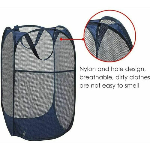 Innovative Pop-Up Laundry Hamper, Reinforced Carry Handle For Enhanced Durability And Portability, Foldable Bin Storage Solution For Your Laundry Need 1