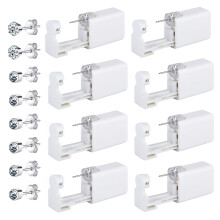 8 Piece Ear Piercing Set Piercing Gun Unit Tool with Stud Earrings (Diamond01)