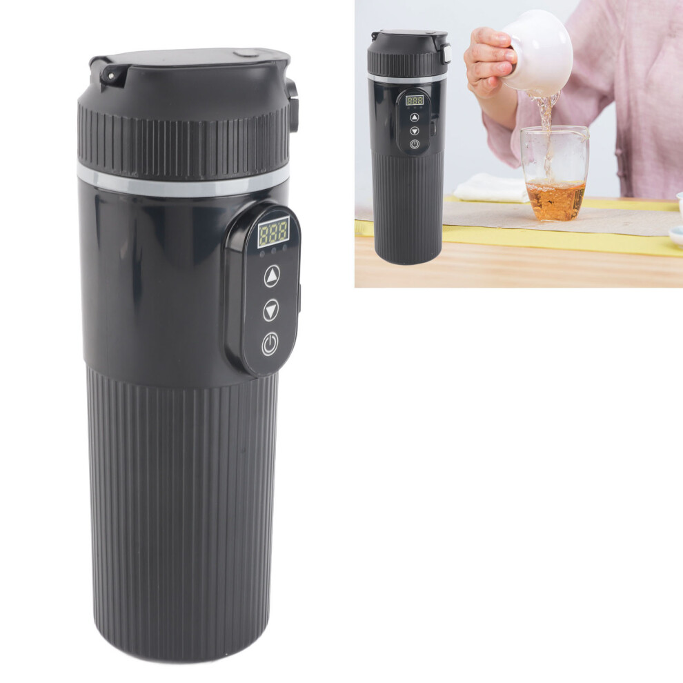Stainless Steel Car Heating Mug 500Ml With Cigarette Lighter Black 7901368883652