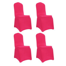 Capas versáteis para cadeiras de eventos, em tecido elástico e lavável de poliéster e elastano, ideais para cadeiras de encosto alto e encontros