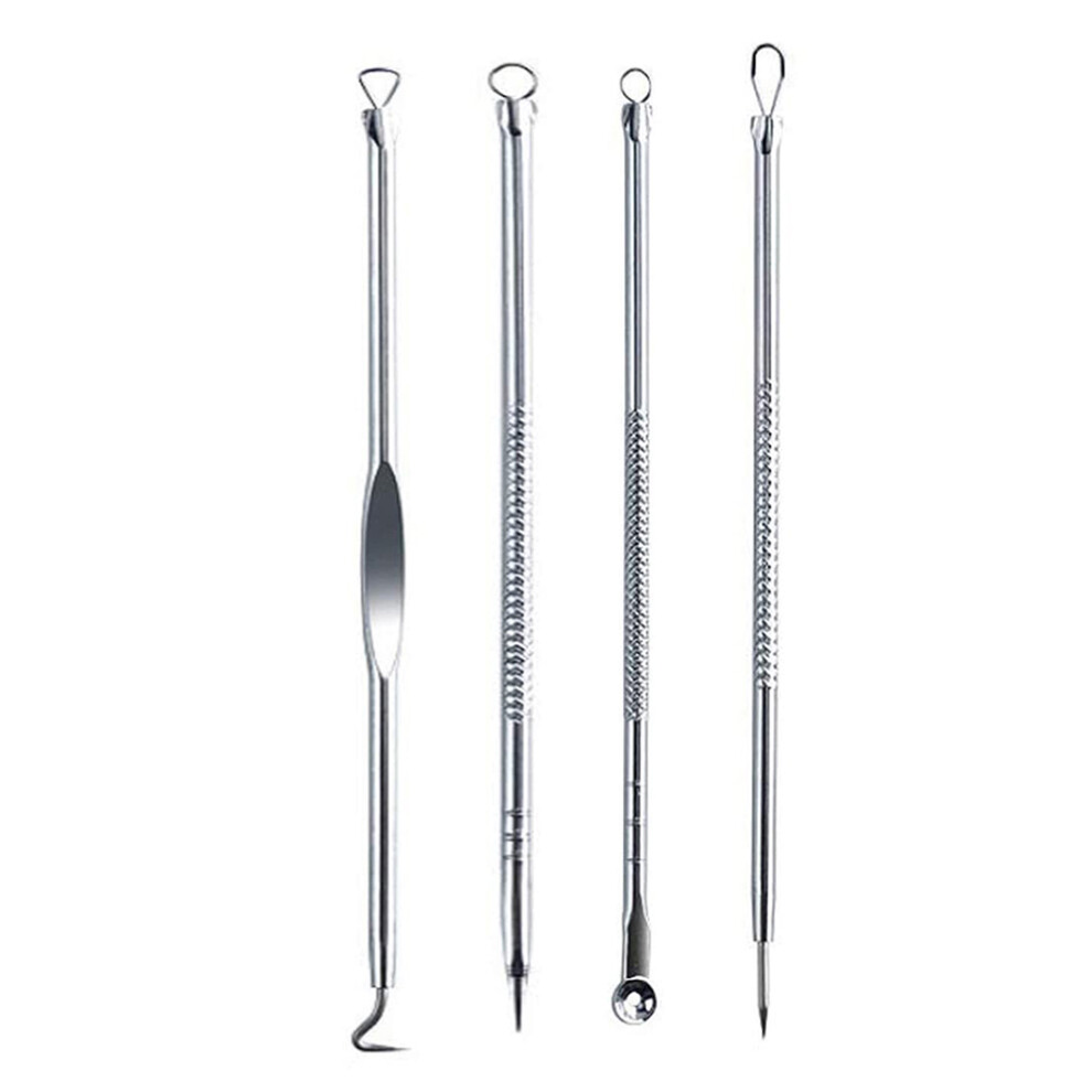 Surgical Grade Stainless Steel, Multi Function Blackhead Extractor: Clean And Hygienic Removal, Ergonomic Handle Design, For Face And Nose