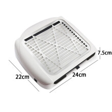 Nail Dust Collector for Acrylic Nails, Reusable Filters Nail Vacuum with 60W Powerful Suction, One-Button Control Dust Collector Fan for Salon &