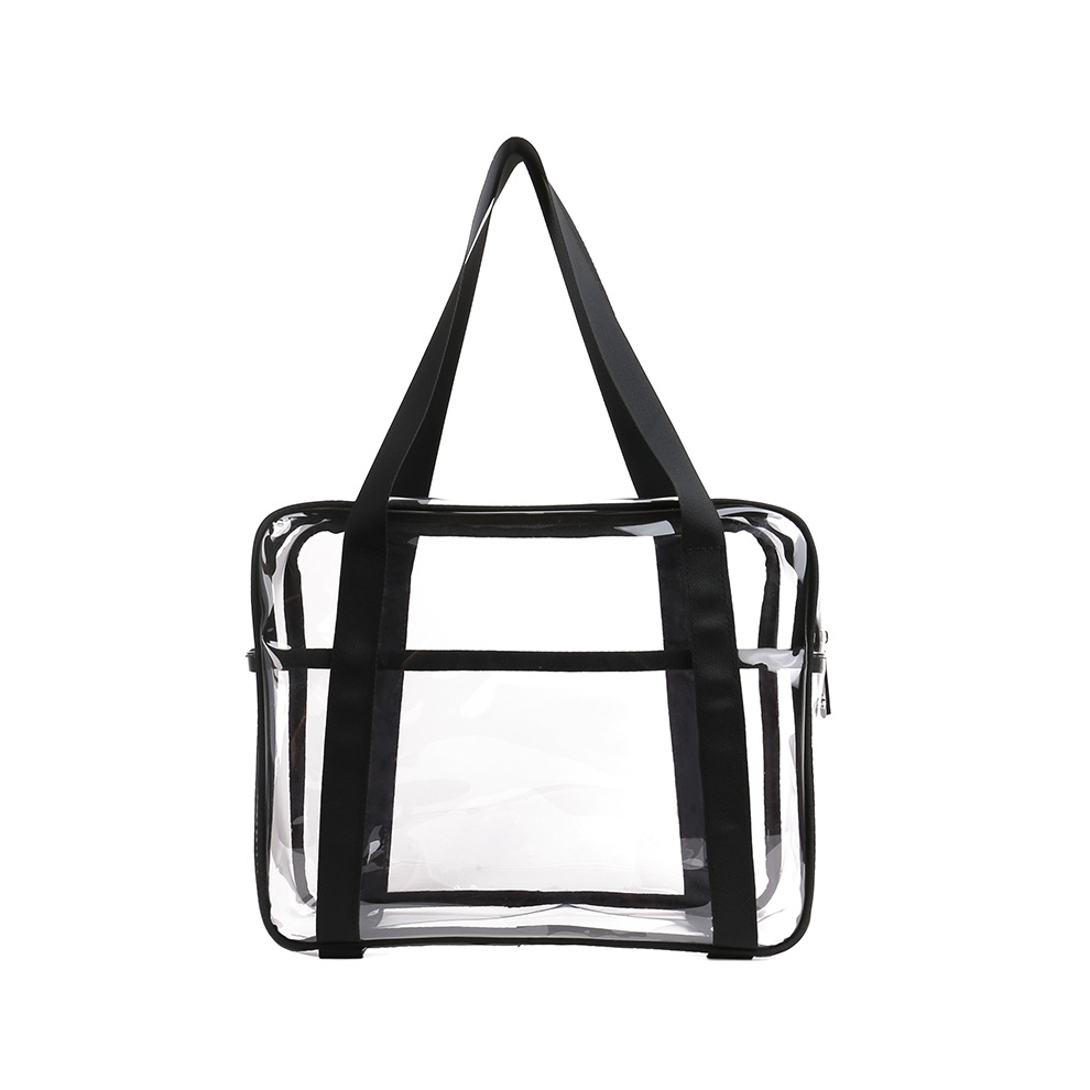Clear Cosmetic Bag for Women, Large Toiletry Organizer with Durable Handles, Reinforced Seams for Enhanced Security