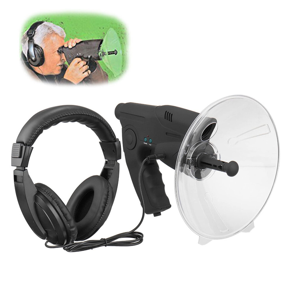 Parabolic Microphone Monocular With 8X Magnification, Long-Distance Sound Amplifier For Spying And Surveillance 9187378743638