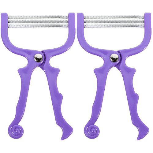 2Stk Portable Manuelle Gesichtshaarschneider Haarentferner 1