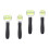 4Pcs Durable Wallpaper Flatten Roller Wheel for Sticker and Car Use 4