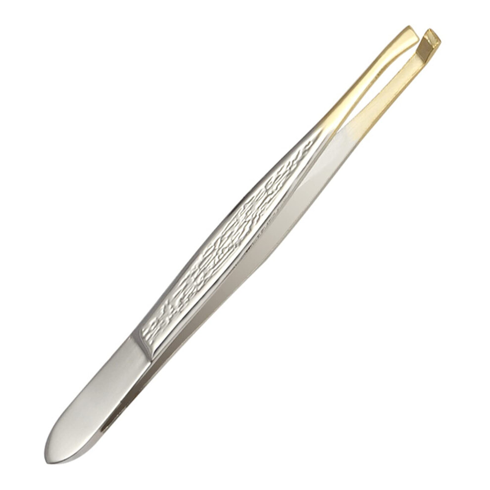 Professional Stainless Steel Eyebrow Tweezers with Precision Tip for Ingrown Hair and Eyebrow Removal