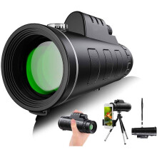 Monocular Telescope with Smartphone Holder, 12x50 Waterproof Binoculars