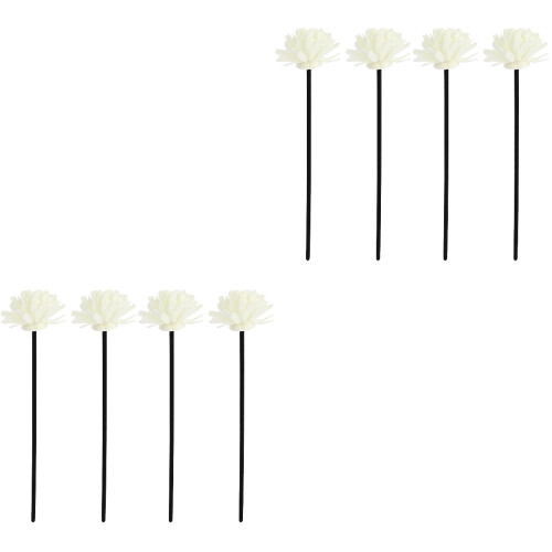 8St Diffuser Sticks Bloemvorm Wit Voor Woonkamer En Slaapkamer 2