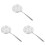 3St Rvs Filter Vergiet Skimmer Keuken Strainer 2