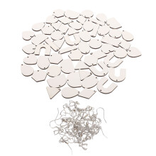 3Sets Weiße Sublimations Ohrhaken Blanks Für DIY Schmuck Basteln