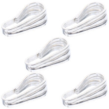 20Stk Schmuck Anhänger Clip Silber Charm Verbinder Für DIY