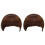 2Stk Stylishe Front Bangs Fake Hair Extensions Light Brown 2
